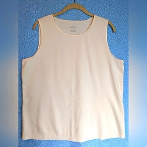 CJ Banks CREAM Tank Top  Size 1x